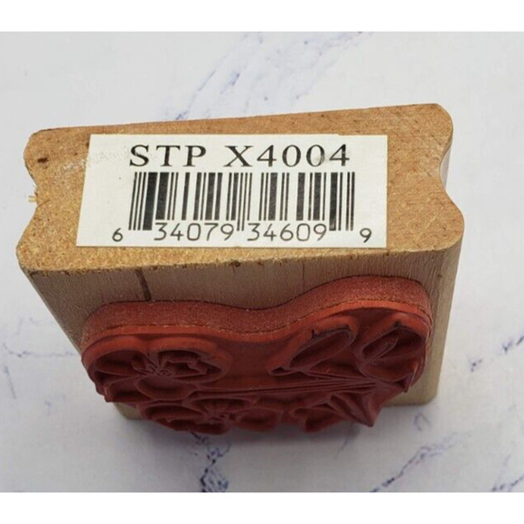 Spring Pansy Flower Floral Canadian Maple Collection Wood Mounted Rubber Stamp - Picture 5 of 7